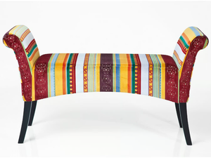 MOTLEY VERY BRITISH - Upholstered fabric bench _ KARE Design